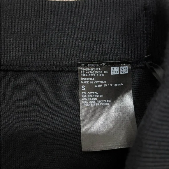 Uniqlo Black A-Line Women's Skirt - Picture 3 of 6